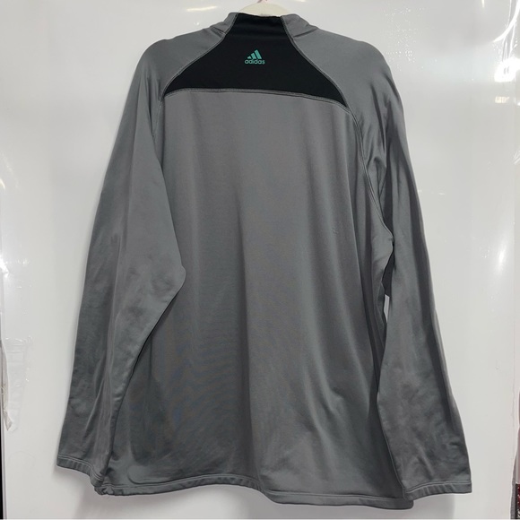 adidas climaheat size 2 XL gray long sleeve zip up - Picture 2 of 7